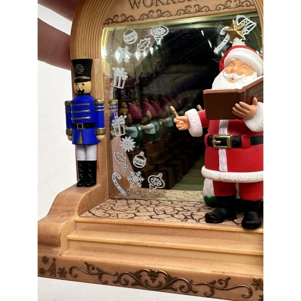 Hallmark Keepsake Santa's Workshop Magic Light‎ Sound Christmas Ornament 2017
